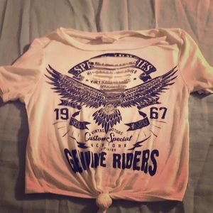 Genuine Riders Crop Top with Rips